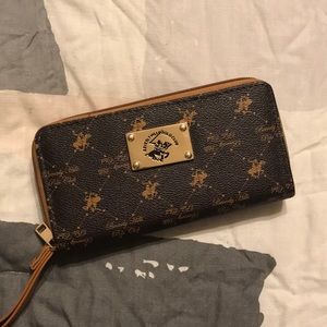 Leather wristlet